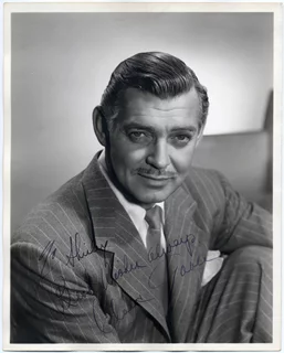 Clark Gable autograph