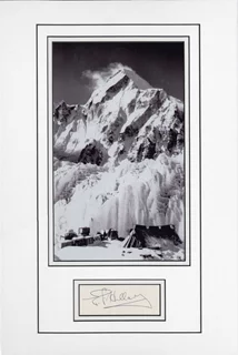 Sir Edmund Hillary autograph