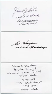 Boyington's Blacksheep Squadron autograph