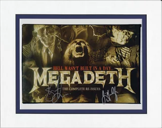 Megadeth autograph