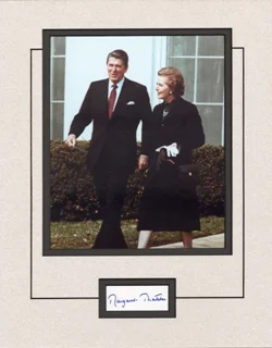 Margaret Thatcher autograph
