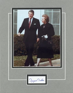 Margaret Thatcher autograph