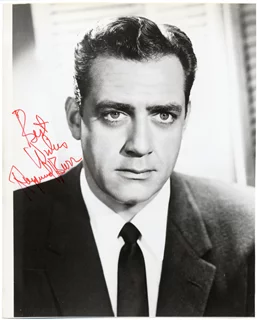 Raymond Burr autograph