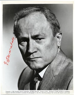 E.G. Marshall autograph