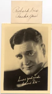 Richard Dix autograph