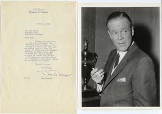 Dan Duryea autograph