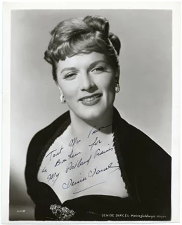 Denise Darcel autograph