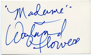 Wayland Flowers autograph