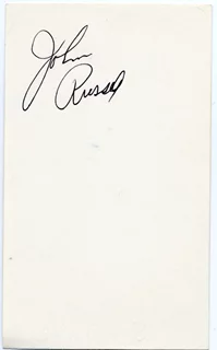 John Russell autograph