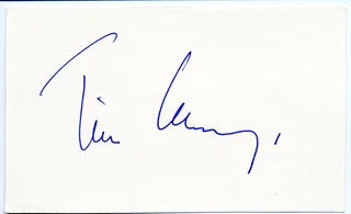 Tim Curry autograph