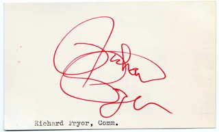 Richard Pryor autograph