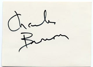 Charles Bronson autograph