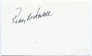 Roddy McDowell autograph