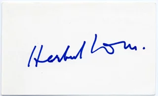 Herbert Lom autograph