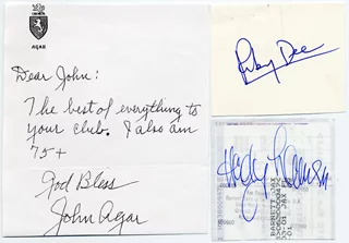 Actor Signature Lot autograph