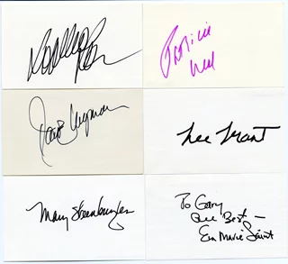 Oscar Winning Actress Lot autograph