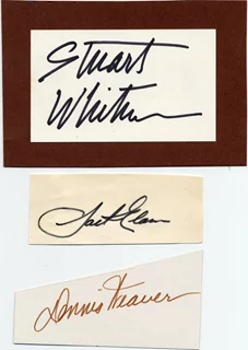 Western Actor Signature Lot autograph