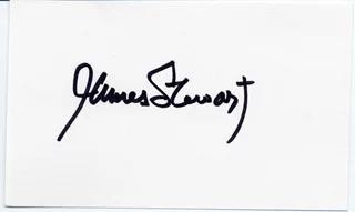 James Stewart autograph