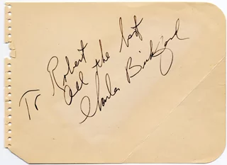 Charles Bickford autograph