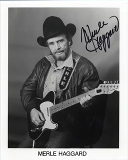 Merle Haggard autograph