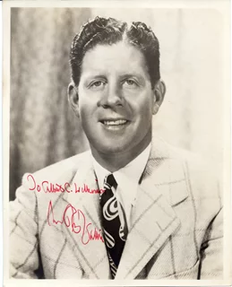 Rudy Vallee autograph