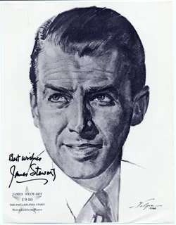 James Stewart autograph