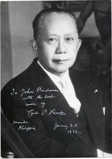 Carlos P. Romulo autograph