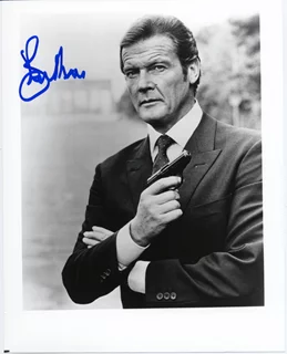 Roger Moore autograph