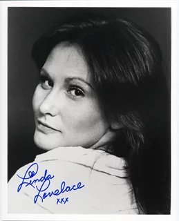 Linda Lovelace autograph