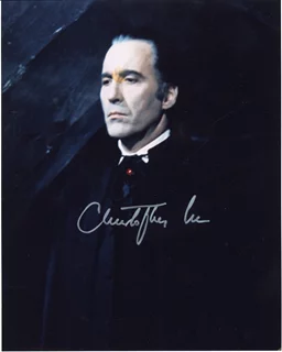 Christopher Lee autograph
