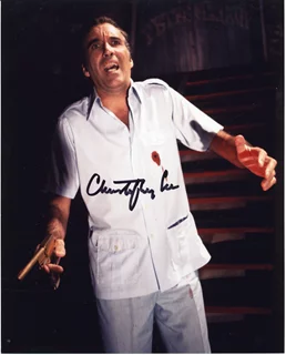 Christopher Lee autograph