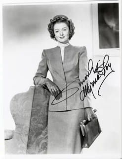 Myrna Loy autograph