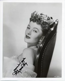 Myrna Loy autograph