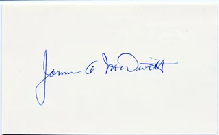 James A. McDivitt autograph