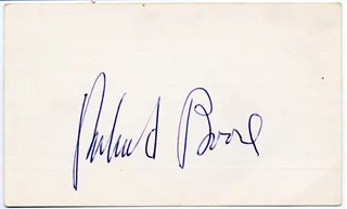 Richard Boone autograph