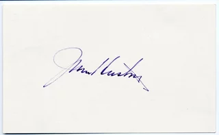 John Huston autograph