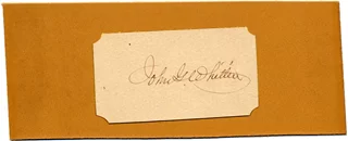 John G. Whittier autograph