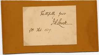 James Russell Lowell autograph