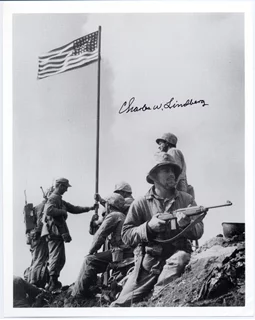 Charles W. Lindberg autograph