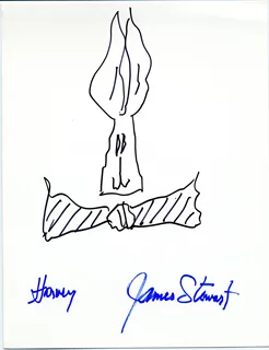 James Stewart autograph