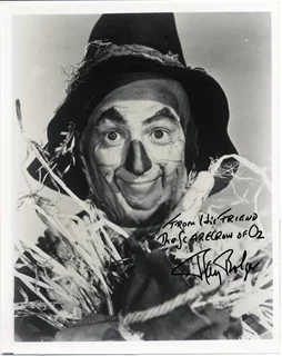 Ray Bolger autograph