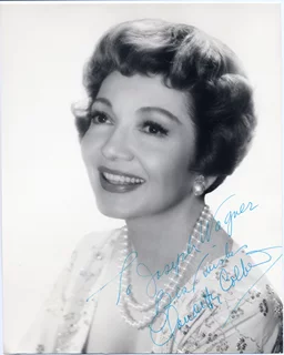 Claudette Colbert autograph