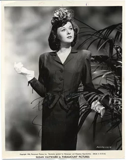 Susan Hayward autograph