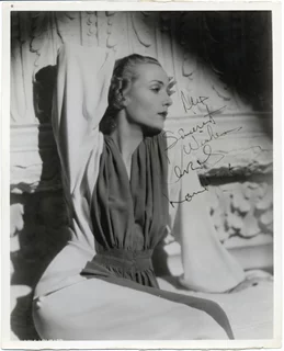 Carole Lombard autograph