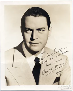 Chester Morris autograph
