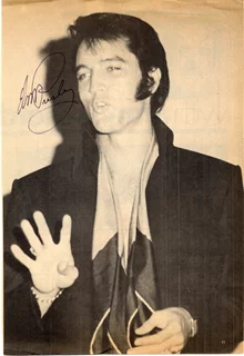 Elvis Presley autograph