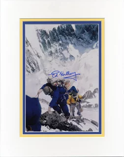 Sir Edmund Hillary autograph