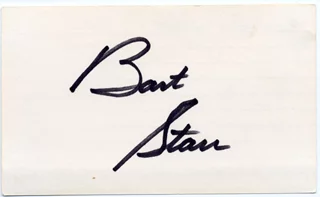 Bart Starr autograph