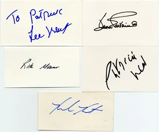 Oscar Winning Actress Lot 3 autograph