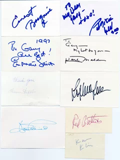 Oscar Winners Signature Lot autograph